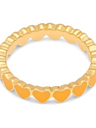 LULU CPH Connected Hearts Ring Sunflower