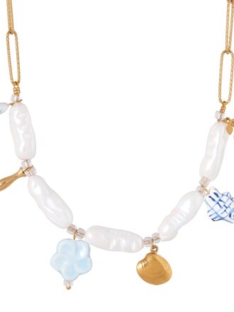 Label KIKI Queen of the sea necklace gold