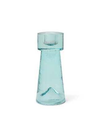 HK Living Arte candle holder ice blue, medium