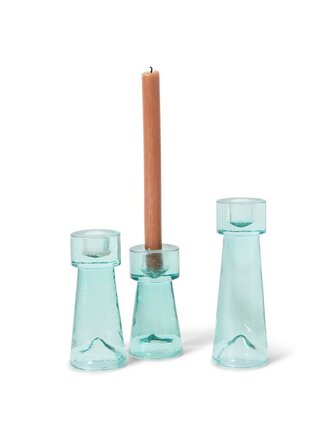 HK Living Arte candle holder ice blue, large