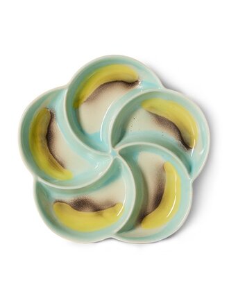 HK Living 70s ceramics: snack tray glint