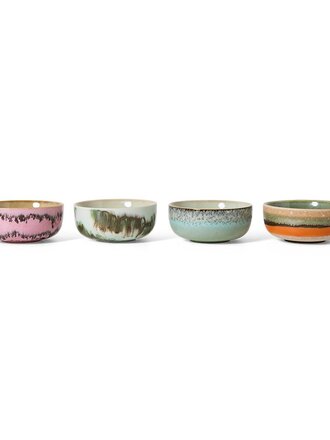 HK Living 70s ceramics: tapas bowls renaissance, set of 4