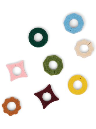 Designworks Ink The Link Felt Drink Tags - Set of 8 - Neutral