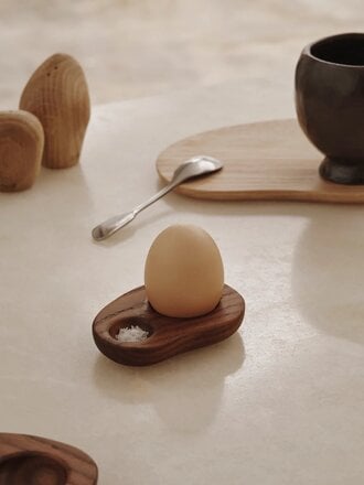 Ferm Living Cairn Egg Holder - Set of 2 Dark Brown