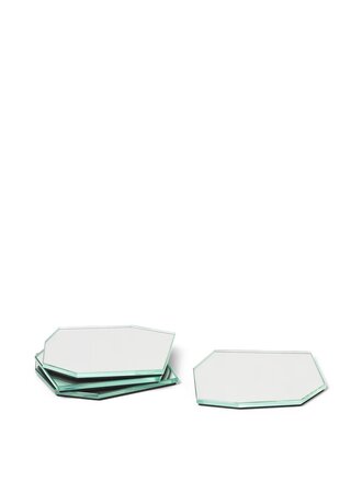 Ferm Living Shard Coasters - Set of 4 Mirror