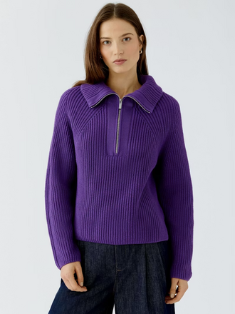Oui Pullover - Amaranth purple Rits