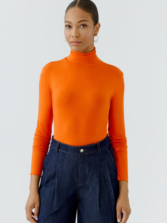 Oui Long-Sleeve Shirt - Orangeade