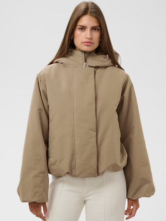 Soaked Alicie Hooded Jacket Desert Taupe