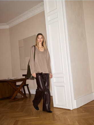 Soaked SLKaylee Trousers Chocolate Torte / Brown