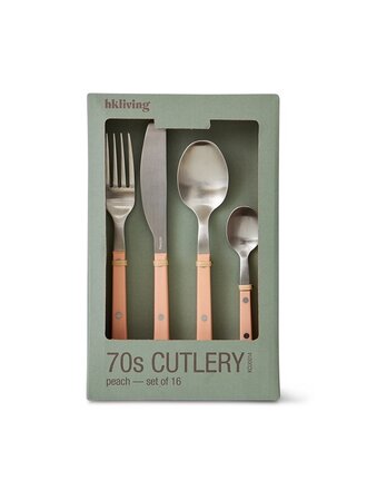 HK Living cutlery: peach set of 16