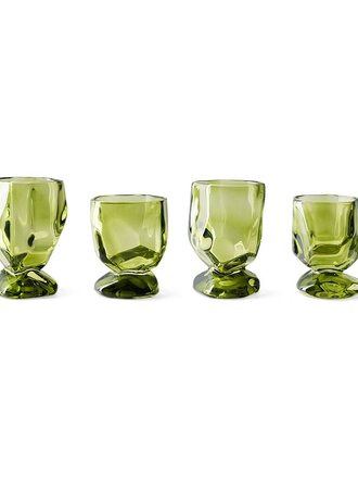 HK Living Glasses, emerald Nienke Sikkema for HKLIVING, set of 4