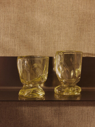 HK Living Glasses, citrine Nienke Sikkema for HKLIVING, set of 4