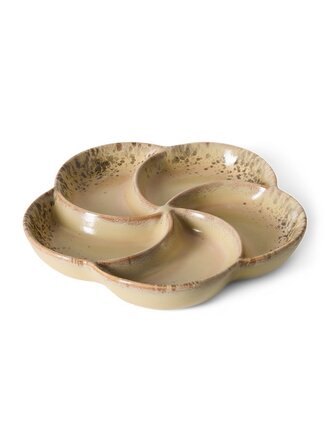 HK Living 70s ceramics: snack tray grit