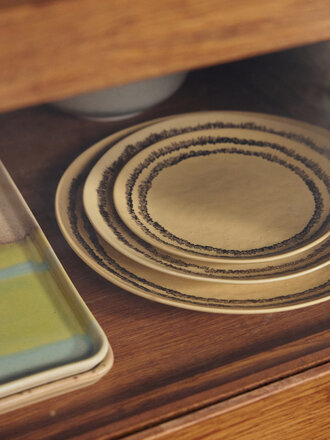HK Living dinner plate vanilla, set of 2