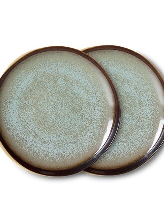 HK Living side plate contrast, set of 2