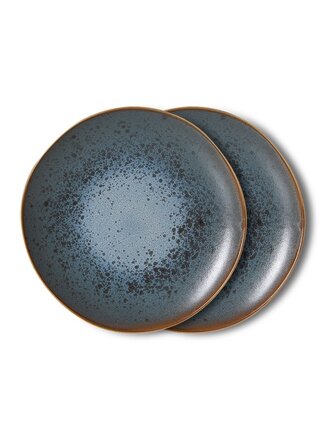HK Living Dessert plate mineral, set of 2