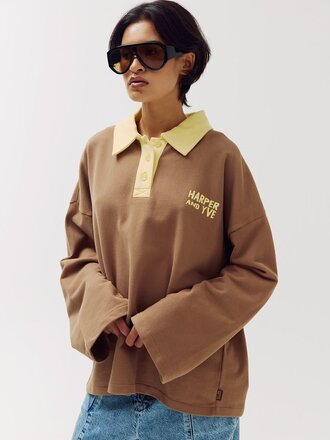 Harper & Yve Sweater Pollie Muddy Taupe Hot Fudge