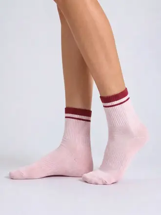 NBDC COLORFUL STRIPES ROSE/CHERRY