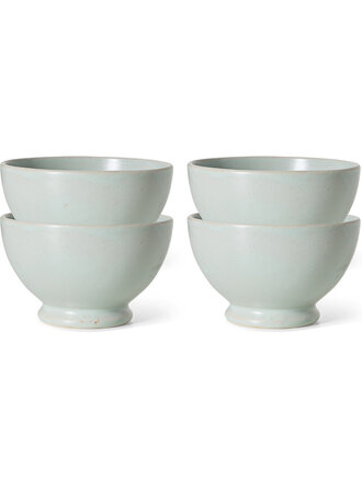 HK Living Farmhouse ceramics: small bowls Pale Blue Set of 4