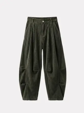 Black Rose Pants Flash Rib Sottobosco