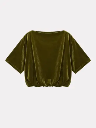 Black Rose T-Shirt Loff Velvet Moss