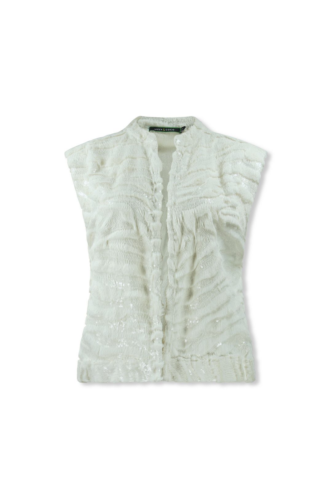 Lizzy & Coco Gilet Harig/Paillet Lune-2