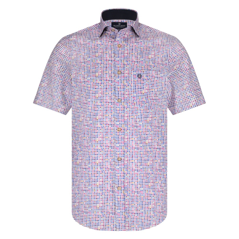 Fellows Overhemd KM Squares 51.6602-1