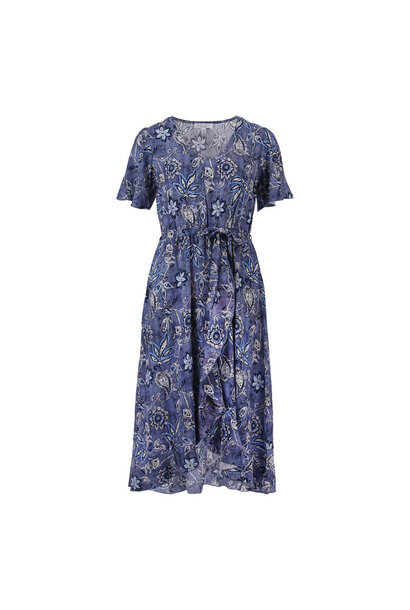 Enjoy Jurk Overslag Volant AOP 186045