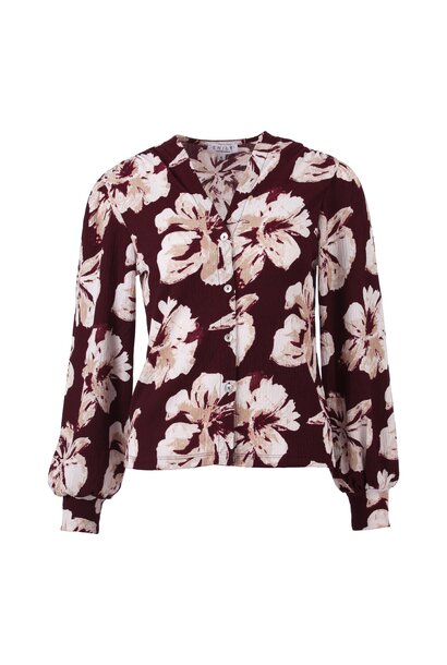 Enjoy Blouson V-Hals AOP Bloemprint 412837