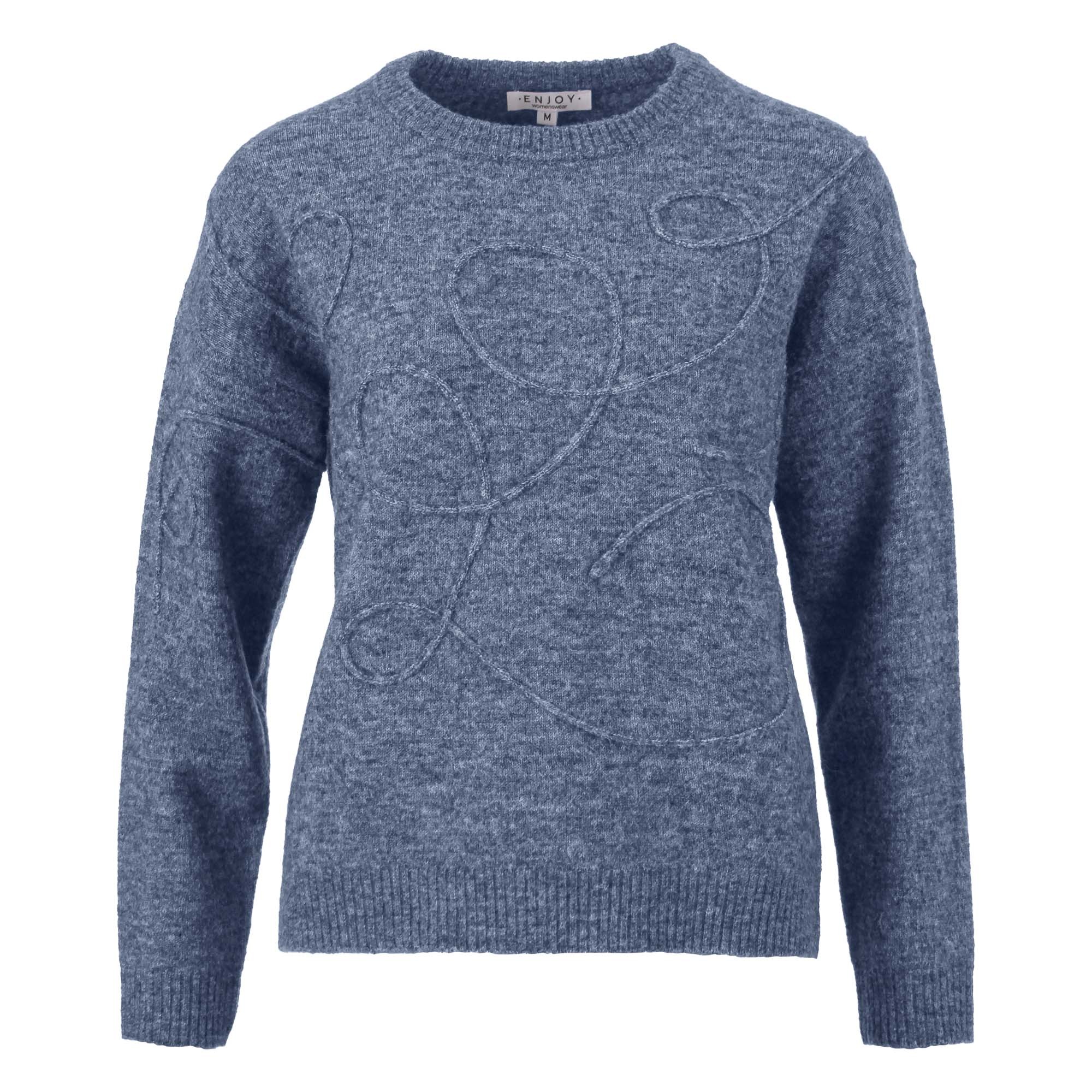 Enjoy Pullover Gevlochten Krul Embroidery 507047-1