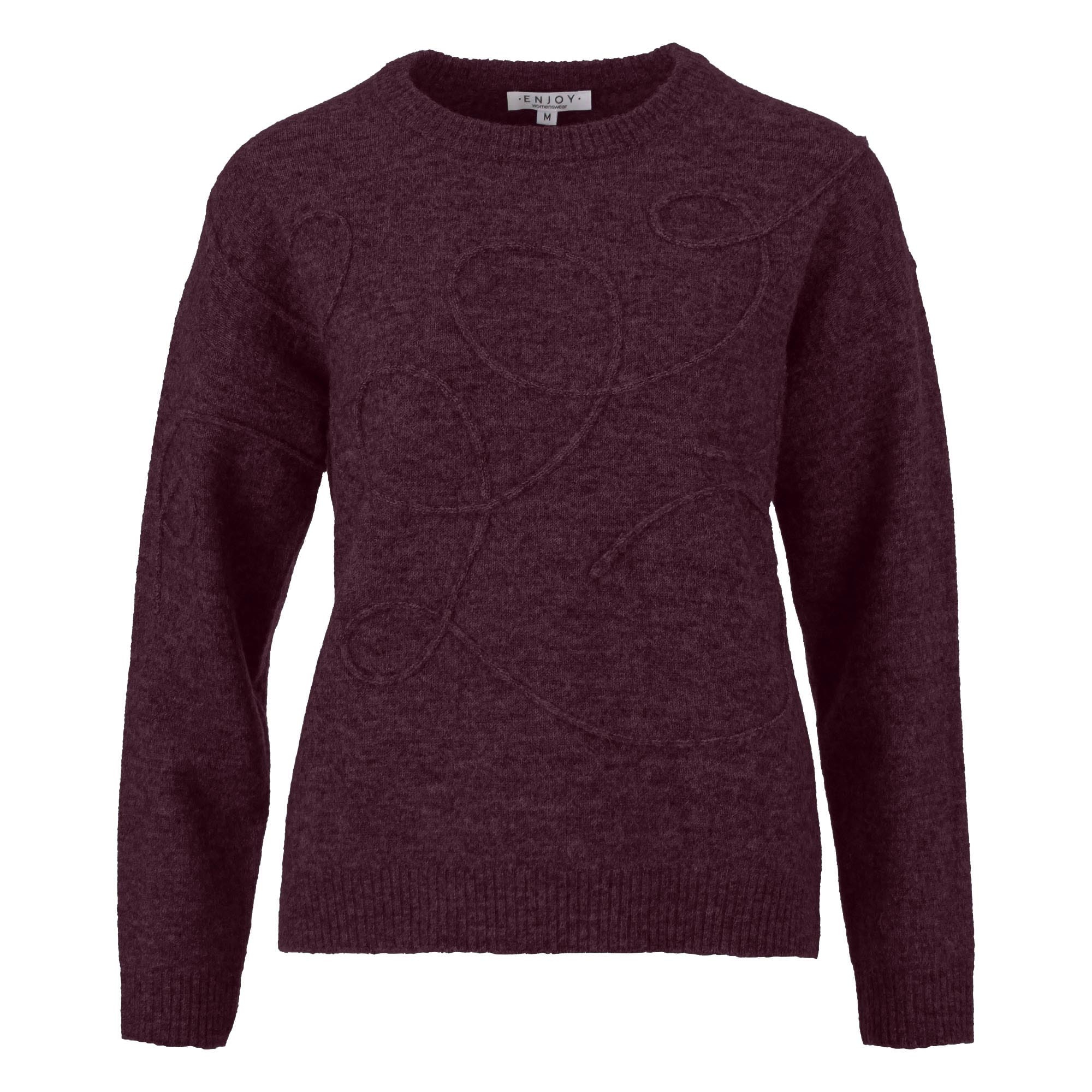 Enjoy Pullover Gevlochten Krul Embroidery 507047-2