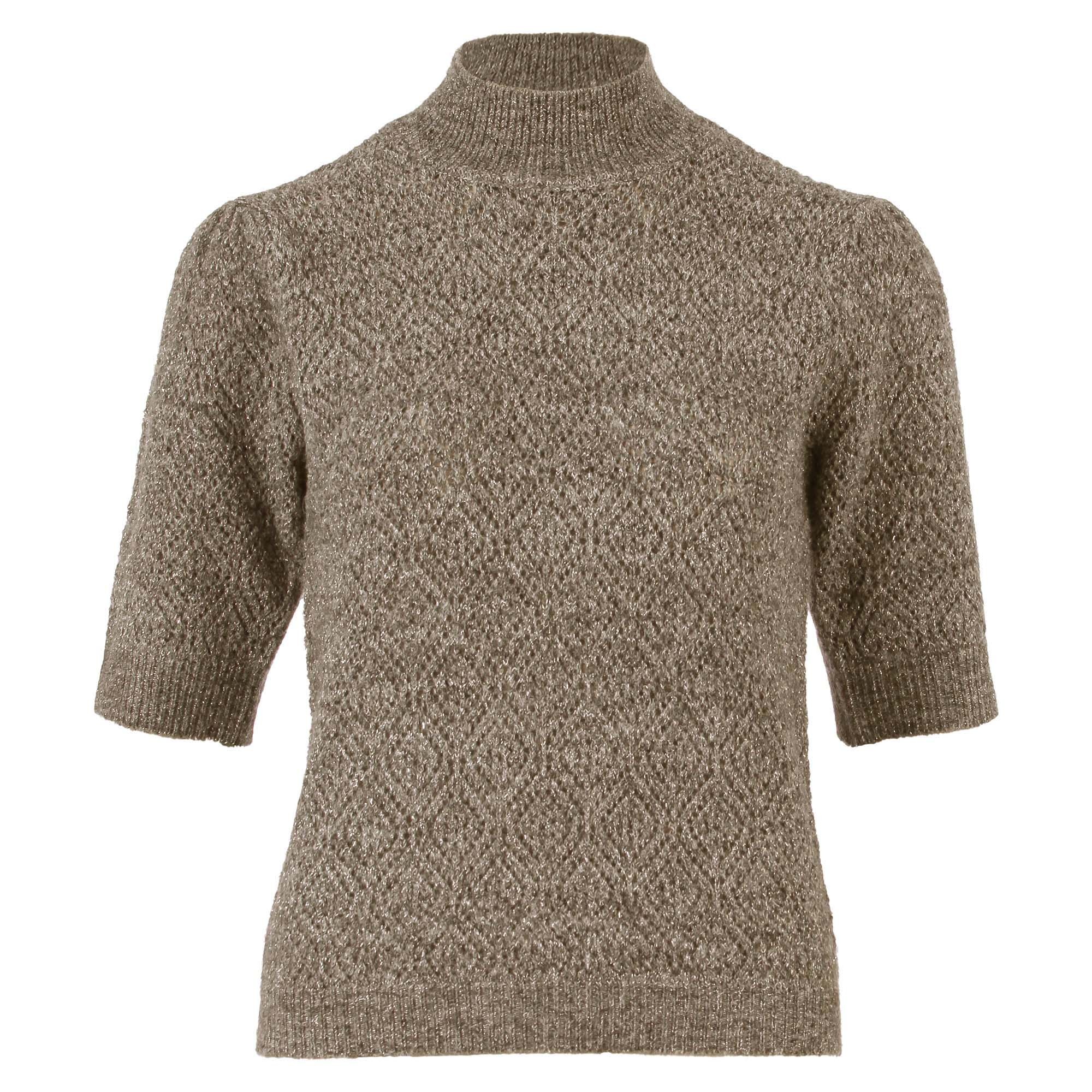 Enjoy Pullover Turtle Halve Mouw Crochet 507981-1