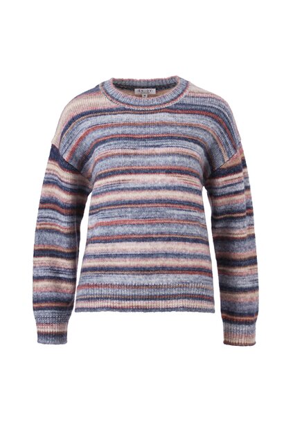 Enjoy Pullover Space-Dye Strepen 890514