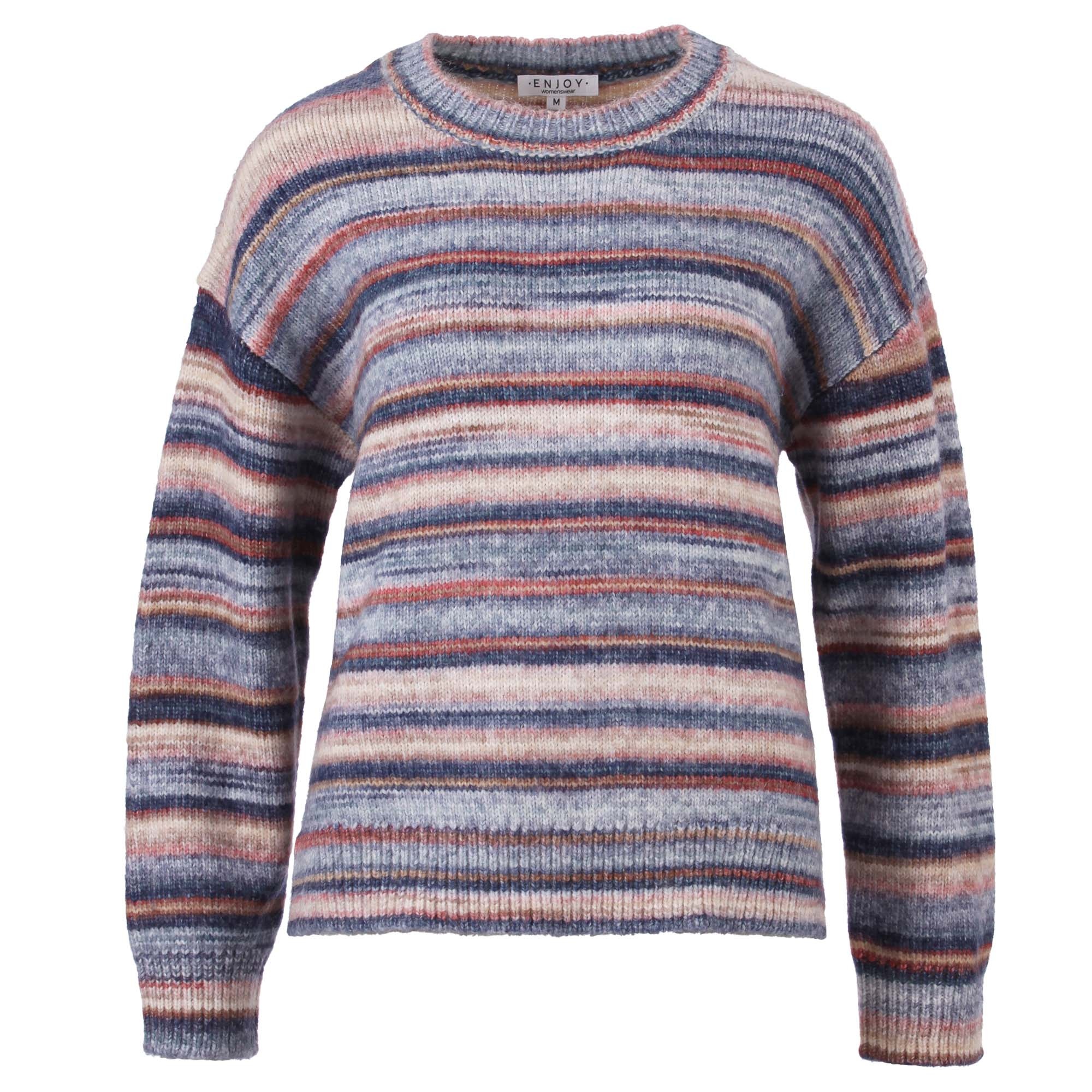 Enjoy Pullover Space-Dye Strepen 890514-1