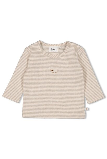 Feetje Shirtje LM rib met streep - Sleepy Sheepy 51602568