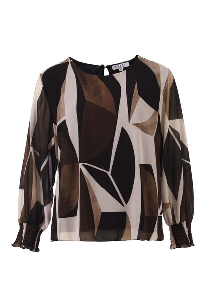 Enjoy Dubbel Top Ballonmouw Smock AOP 503241