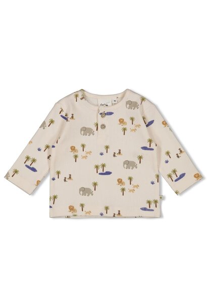 Feetje Shirtje LM rib AOP - Safari Savage 51602741