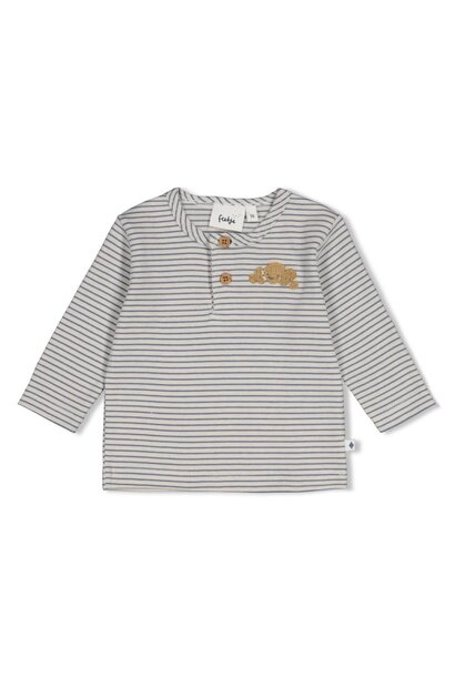 Feetje Shirtje LM rib met streep - Breakfast Buddy 51602796
