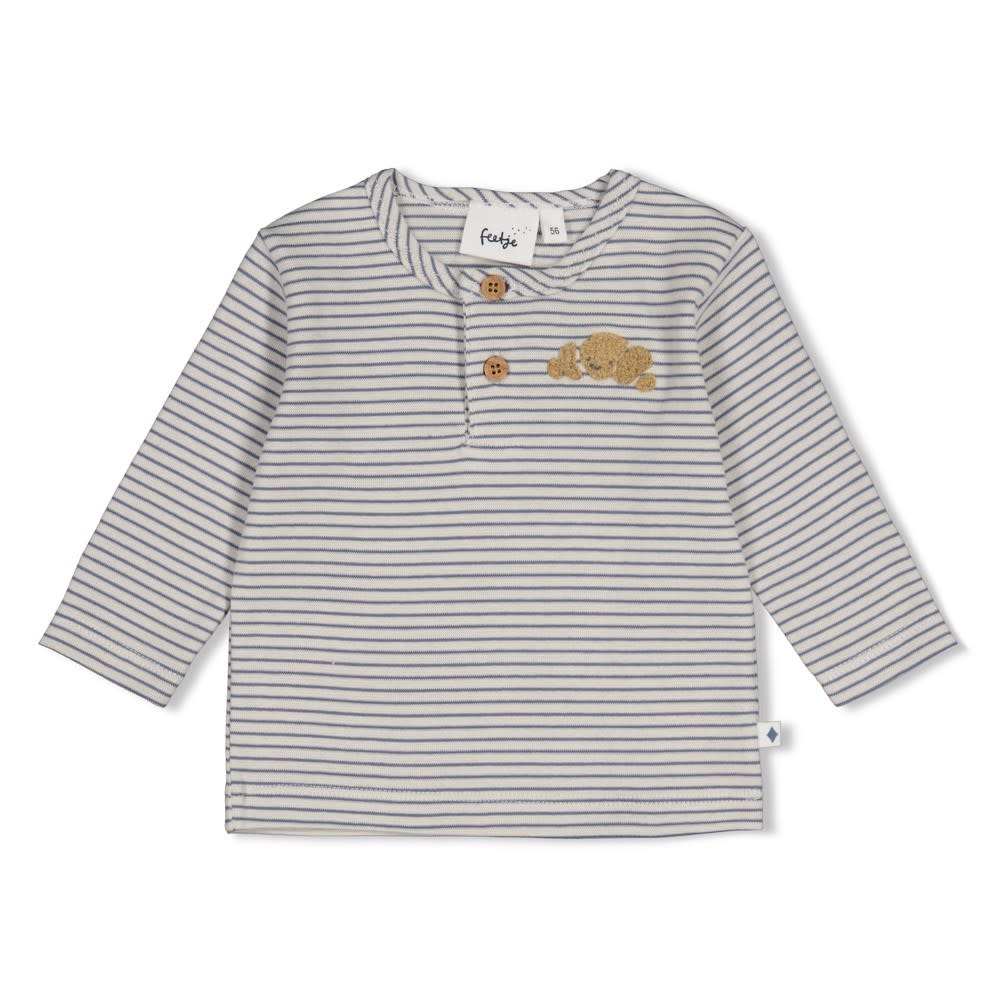 Feetje Shirtje LM rib met streep - Breakfast Buddy 51602796-1