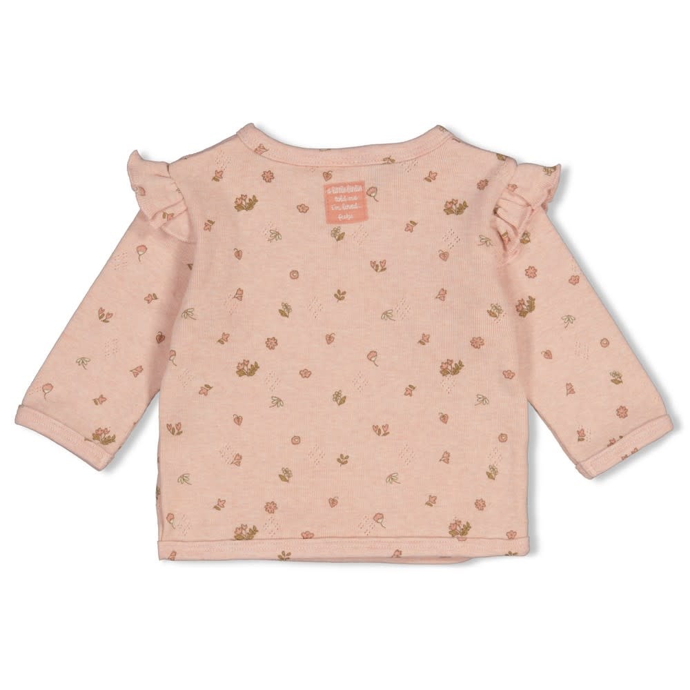 Feetje Overslagshirt pointelle rib AOP - Fall in Love 51602809-2