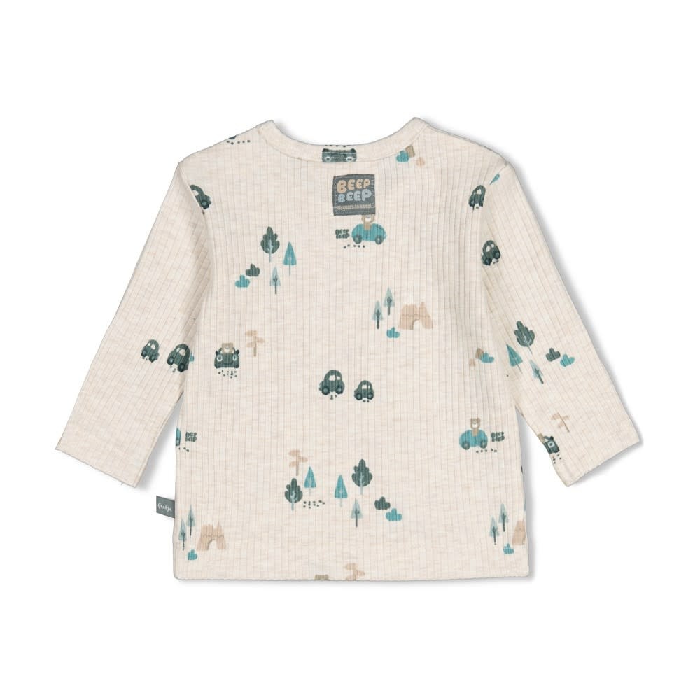 Feetje Shirtje LM rib AOP - Beep Beep 51602828-2