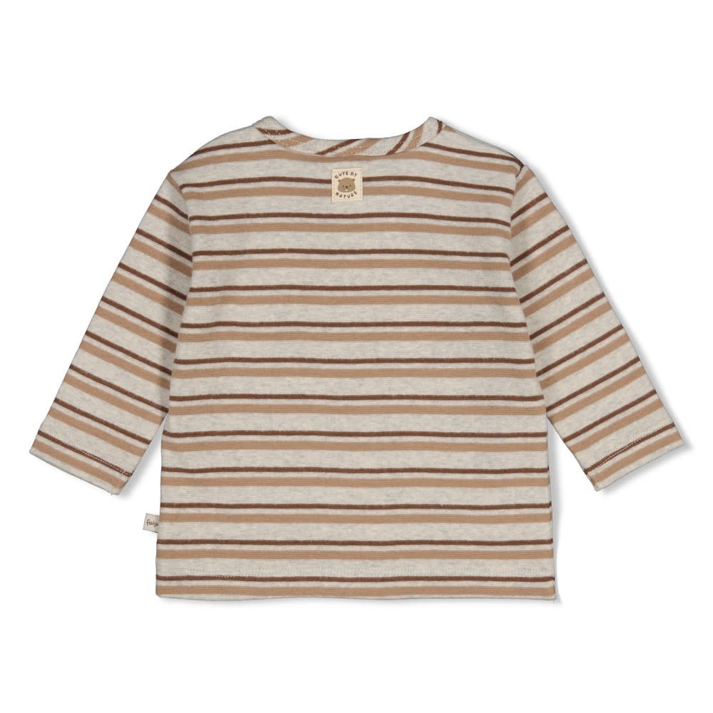 Feetje Shirtje LM rib met streep - Tiny Timber Tales 51602783-2