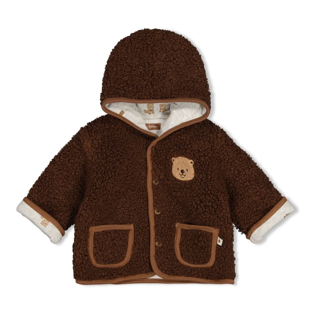 Feetje Omkeerbaar teddy jasje met capuchon - Tiny Timber Tales 51800364-1