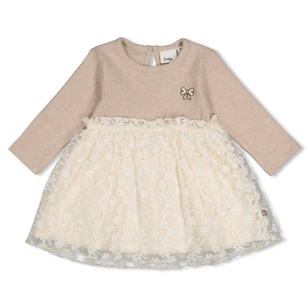 Feetje Jurkje met geborduurd tule - Dress to Impress 51400597-1