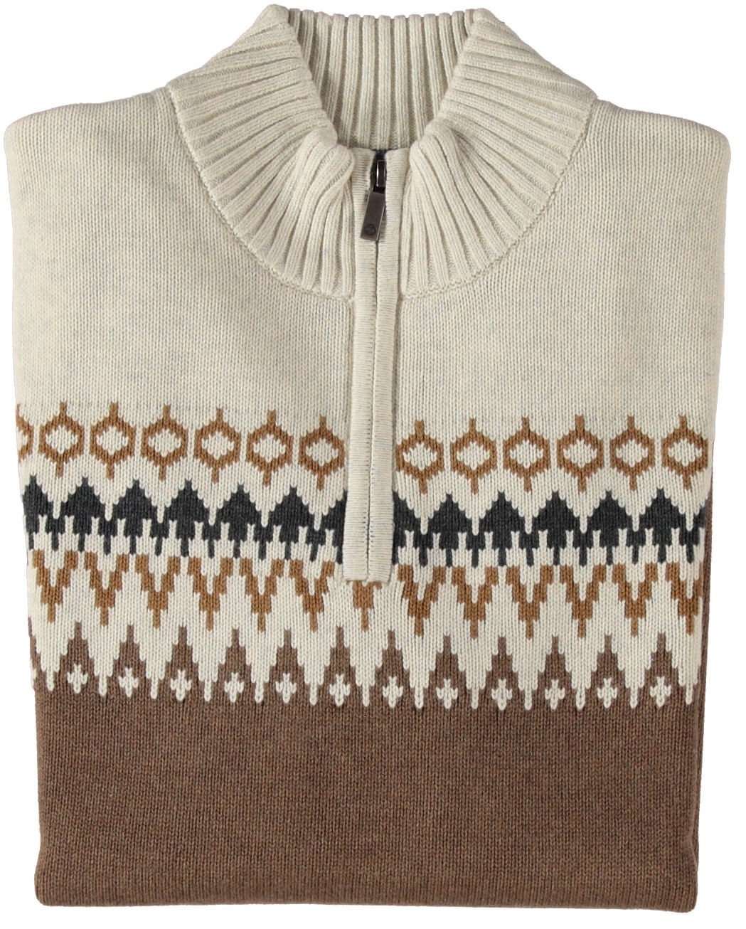 Fellows Pullover Rits Jacquard 62.1148-1