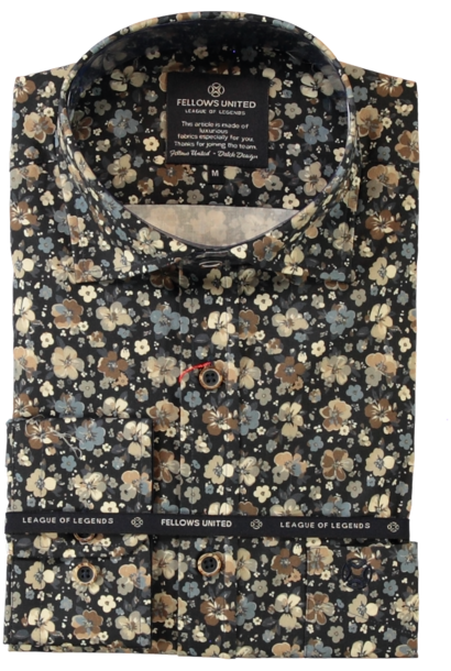 Overhemd LM Flowers Stretch 62.6520
