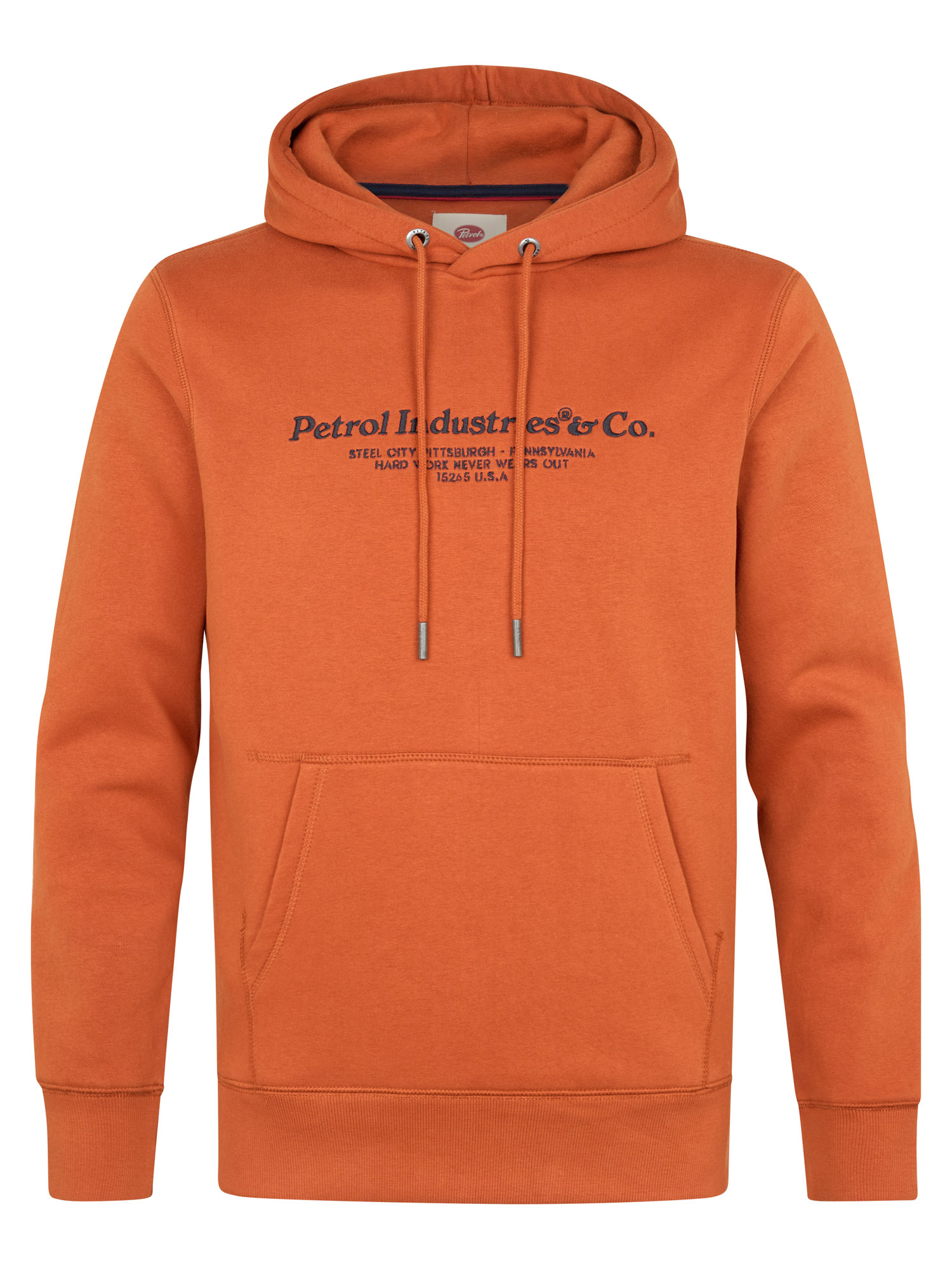 Petrol Sweater met Capuchon M-3060-SWH393-1