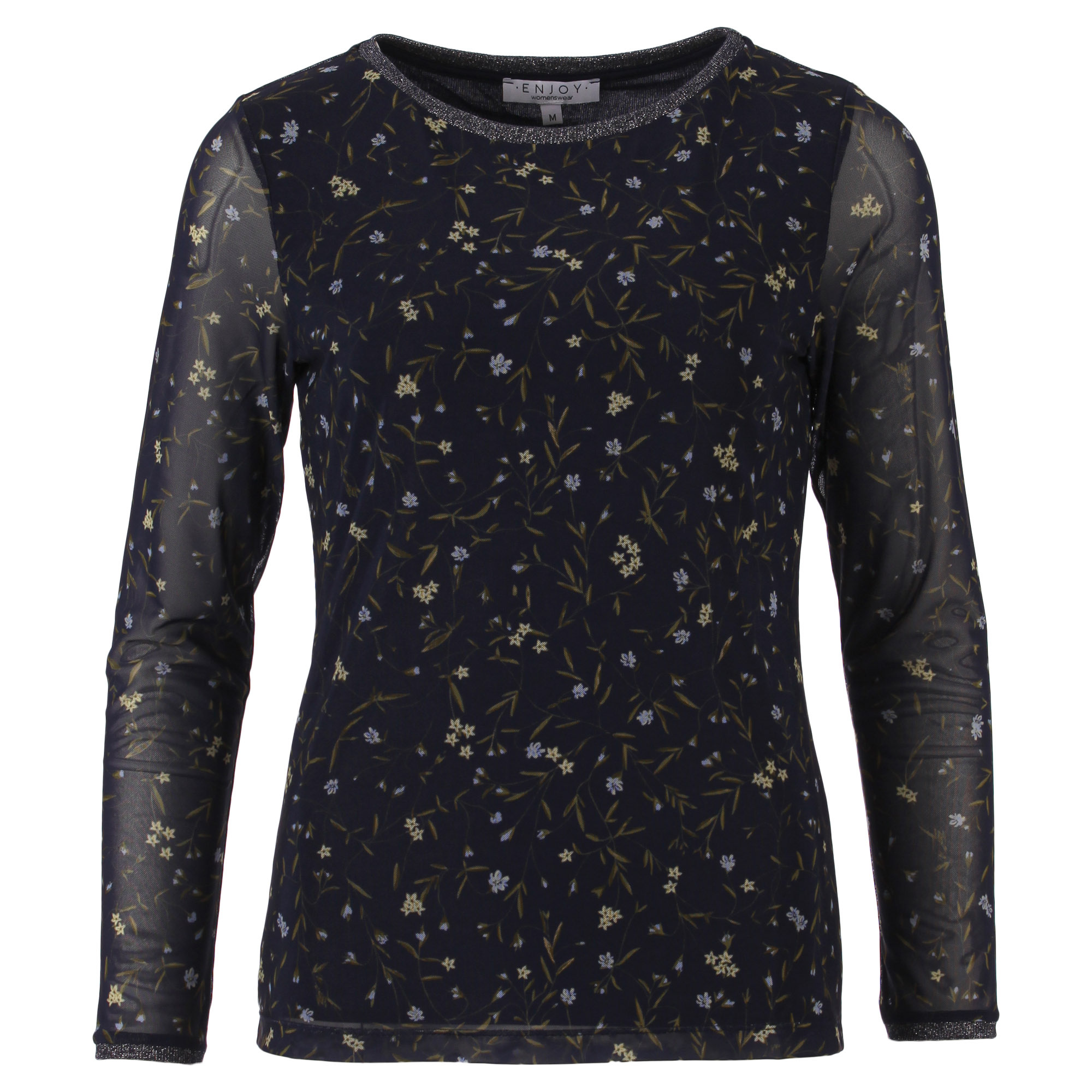 Enjoy Top LM Mesh Bloem 166743-1