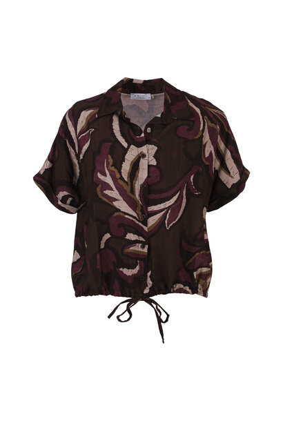 Blouse Strik Blad Print 503645
