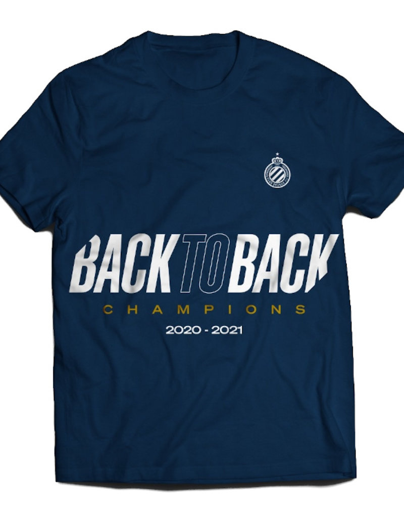 T Shirt Kampioen Back To Back Club Brugge